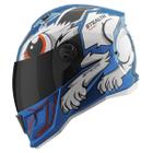Capacete Fechado Pro Tork Stealth Rabbit Brilhante Viseira Fumê Masculino Feminino Segurança Conforto