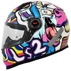 Capacete Feminino Ls2 FF358 Bubble Rosa Esportivo Fechado