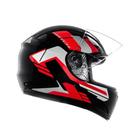 Capacete FLY F9 preto vermelho TAMANHO 58