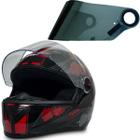 Capacete Fw3 Gt Femme Preto Vermelho Tam 58 Viseira Cromada