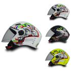 Capacete Fw3 Para Moto Resistente X Open Turbo Confortável Com Tamanhos e Cores Diferentes