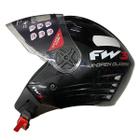 Capacete Fw3 X Open Classic Preto Brilhante