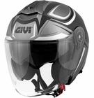 Capacete givi x22 planet hyper preto cinza prata fosco