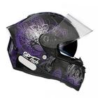 Capacete gp tech v128 tribal com viseira solar