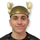 Capacete Grego Hermes Dourado com Asas