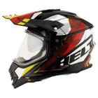 Capacete helt cross vision glass drakar preto