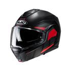 Capacete Hjc I100 180 Beis Preto Chumbo E Vermelho 61 F016