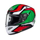 Capacete Hjc Rpha 11 Deroka Verde E Vermelho 61