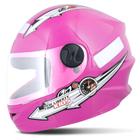 Capacete Infantil Fechado Pro Tork Liberty Four Kids Rosa