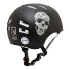 Capacete Infantil Kraft Bike Caveira Preto Skate NBR16175