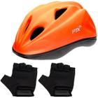 Capacete Infantil Ptk Bike Ciclismo Ajustável Com regulagem Para Crianças + Par De Luvas