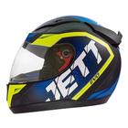 Capacete Jett Evo Line Azul/Amarelo - Brilhante Tamanho 58 CAP-696AZAM - Pro Tork