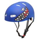 Capacete Kraft Bike Tubarão Azul P