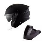 Capacete Kyt Aberto NF-J Plain Matt Black + Viseira Fume