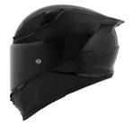 Capacete kyt striker 2v plain matt black oculos solar