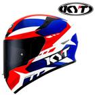 Capacete kyt tt-course gear blue/red xl