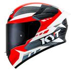 Capacete KYT TT Course Gear Preto/Vermelho