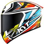 Capacete KYT TT Course Radiance Kasma Daniel Azul Branco
