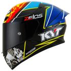 Capacete KYT TT Course Xavier Simeon Endurance Champions Preto e Azul