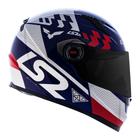 Capacete ls2 classic podium azul