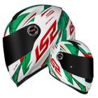 Capacete Ls2 Draze Masculino Verde/Branco N58/M - Motoqueiro - Motociclista - Masculino - Feminino - Urbano