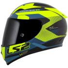 Capacete Ls2 FF323 Arrow R Tricomposto Az/Amar/Pto Fosco T60