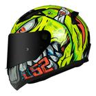 Capacete LS2 FF353 Badass Amarelo Brilhante Masculino e Feminino Moto Fechado