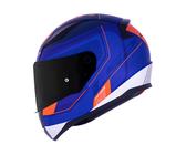 Capacete LS2 FF353 Rapid Slide Azul e Laranja Fosco