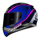 Capacete LS2 FF353 Rapid Ufo Azul e Rosa