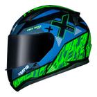 Capacete LS2 FF353 Rapid Xtreet Azul e Verde