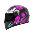 Capacete LS2 FF358 Classic Tribal Fucsia Cinza Rosa