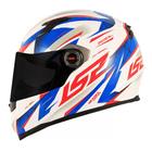 Capacete Ls2 Ff358 Draze White/Blue/Red