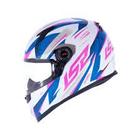 Capacete ls2 ff358 draze wht/blu/pink t-62