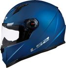 Capacete Ls2 Ff358 Monocolor Matt Fosco Azul Blue