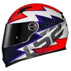 Capacete ls2 ff358 speedy branco roxo laranja brilhante