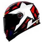 Capacete LS2 FF358 Starwar Branco Vermelho N,60