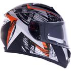 Capacete Ls2 Ff397 Vector Evo Scratch Preto E Vermelho Tama