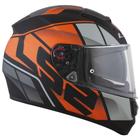 Capacete Ls2 Ff397 Vector Ft2 Kripton Fosco Preto Laranja E