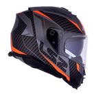 Capacete LS2 FF800 Racer Storm Laranja Fosco Titanium