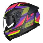 Capacete ls2 ff808 stream 2 road matte preto rosa black pink