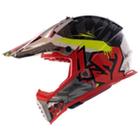 Capacete LS2 MX437 Fast Crusher Vermelho N,58