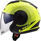 Capacete LS2 OF570 Verso Spin Amarelo/Preto Fosco