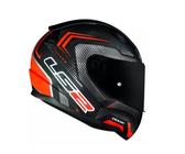 Capacete Ls2 Rapid Ff353 Doom Matte - Preto/vermelho