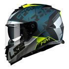 Capacete LS2 Storm FF800 Sprinter Prata e Cobalt Fosco