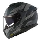 Capacete LS2 Stream 2 FF808 Shadow Titanium e Cinza Fosco Masculino e Feminino