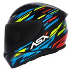 Capacete Masculino Asx City Arrow Azul Esportivo Fechado