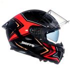 Capacete Masculino Bieffe B-Fast Strak Vermelho Esportivo