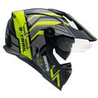 Capacete Masculino Bieffe B-Trail Defender Amarelo Moto Pala