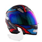 Capacete Masculino Ebf Azul Mais Viseira Camaleão 2.2mm