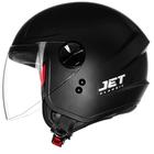 Capacete Masculino Feminino Aberto Jet Fly Preto Fosco Moto